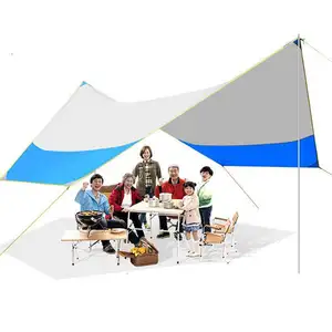 GSD Outdoors Customized Camping Tarp Beach Tent Shade Sun Shelter Awning Canopy Tent Ultralight Portable Shade Marquee Tent