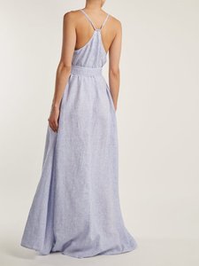 <span class=keywords><strong>Abiti</strong></span> da Donna Personalizzati in Lino, Vestito Lungo <span class=keywords><strong>con</strong></span> <span class=keywords><strong>Spacco</strong></span> Alto, Elegante Abito da Festa Sexy per Donne - Product Image 3