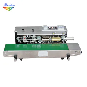 FRD-1000 continous mini bag sealer machine with solid ink coding