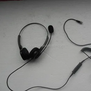 Auriculares de teléfono con cable RJ11 RJ9 /QD, función de silencio, control de volumen y cancelación de ruido