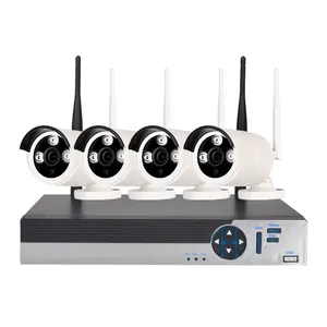 Ip Camera Cctv Systeem Wifi Draadloze Beveiligingscamera H.264 4ch Nvr Dvr Kit