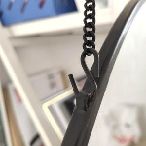 <span class=keywords><strong>Espejo</strong></span> de Baño Decorativo de Diseño Industrial con Marco de Metal Negro, Ecológico, de Aluminio con Cadena de Hierro, <span class=keywords><strong>50</strong></span> <span class=keywords><strong>cm</strong></span> de Diámetro, Venta al Por Mayor - Product Image 5