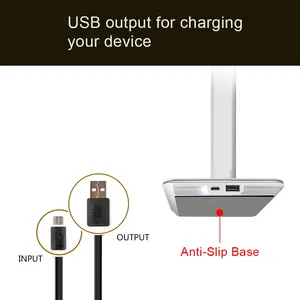 Lámpara de Diseño Moderno y Elegante, Cargador Inalámbrico, Lámpara de <span class=keywords><strong>Escritorio</strong></span> <span class=keywords><strong>Ajustable</strong></span>, Lámpara de Estudio LED - Product Image 6