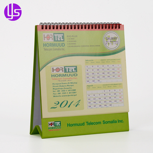 Manufacturer Wholesale Cheap Custom Promotion Muslim Islamic Folding Paper Spiral Binding Stand Desk Table Calendar Printing