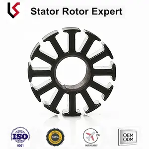 Motor de laminação de aço de silicone, rotor e estator sem escova para máquina elétrica de corte de gross od35