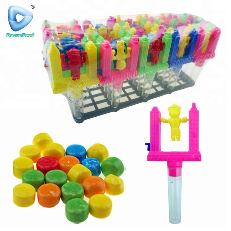 Hot selling plastic funny swing monkey kids toy candy