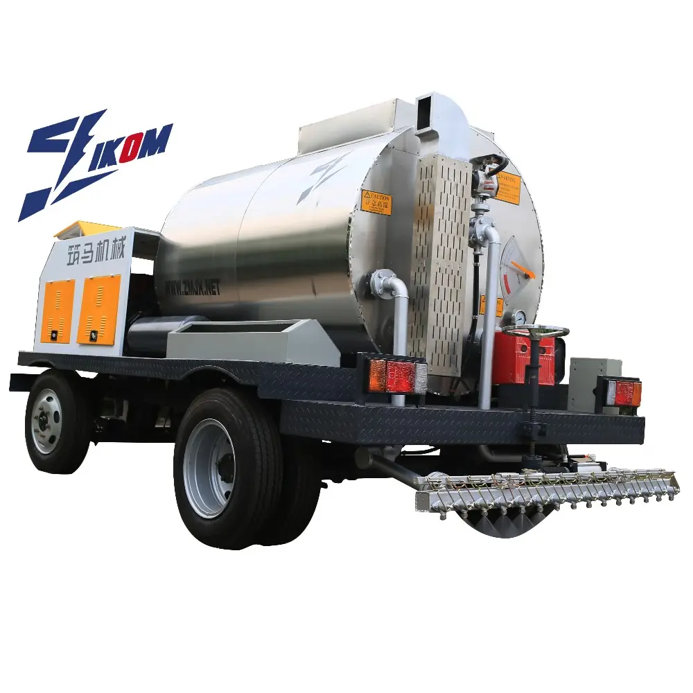 IKOM-maquinaria de carretera para remolque, rociador distribuidor de asfalto, para la venta