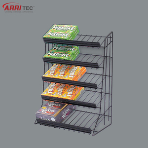 Kim Loại bảng <span class=keywords><strong>Top</strong></span> sô cô la thanh hiển thị đứng giá kẹo đồ ăn nhẹ hiển thị giá đứng cho siêu thị - Product Image 2