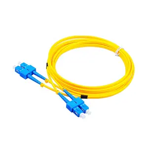 SC UPC Duplex Single mode G652D Fiber Optic Patch cord cordon de raccordement en fibre Fiber Jumper sc upc patch cord