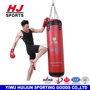 HJ-G2014 fabrik-versorgungsmaterial Top pu-leder boxing boxsack mit kette