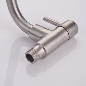 <span class=keywords><strong>HUICI</strong></span>-grifo de cocina giratorio de acero inoxidable 304, montado en la pared, 360, grifo de agua fría - Product Image 6