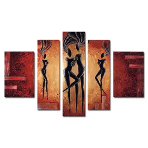 hand printed group dancing girls diy painting by numbers