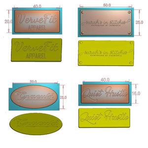 Quan zhou Shi Shi đóng dấu vàng bạc logo thương hiệu tùy chỉnh tấm kim loại Thẻ Nhãn với pin cho túi - Product Image 2