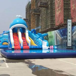 Equipo de juego de parque acuático, tobogán acuático inflable, nuevo diseño - Product Image 5