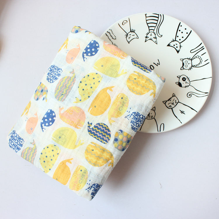 Zogift 2018 nuevo producto 2 capas suave ecológico 100% tela de muselina de algodón Toalla de baño niños - Product Image 4