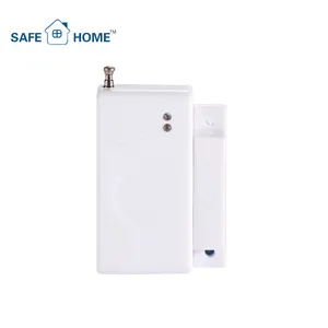 Plastic Wireless Door Contact Sensor 1527 Chip 433MHz Auto Coding GSM Alarm System Accessories Include Battery 12V23AH