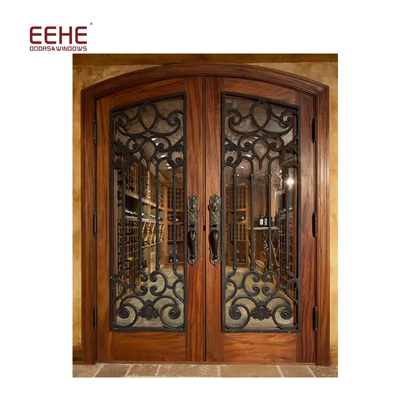 EEHE-puertas externas de madera, muestra de casa, precio de puerta principal en Pakistán