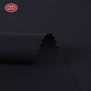Fabricación China de fantasía de los hombres negro liso TR Pantalones de traje de tela material de tela para prendas de vestir - Product Image 2
