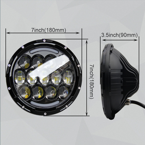Luz de estacionamiento Amarillo Blanco DRL ángulo ojos 7 pulgadas ronda Jeep Wrangler Offroad 7 pulgadas Led faro para Jeep - Product Image 3