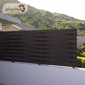Adapté aux besoins du client extérieur <span class=keywords><strong>bois</strong></span> plastique composite lattes décoration étanche wpc panneau mural - Product Image 4