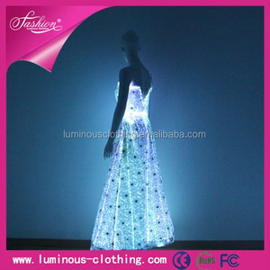 Luces led trajes de baile de las muchachas formales ' de noche para mujer vestidos largos de verano para mujeres - Product Image 5