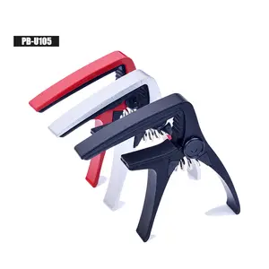 Toptan dayanıklı kaliteli özel metal gitar capo tuner ukulele capo