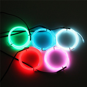 2016 Hotsale Neon rgb Glowing Elettroluminescente Wire (el Wire) per la decorazione Di Natale - Product Image 1