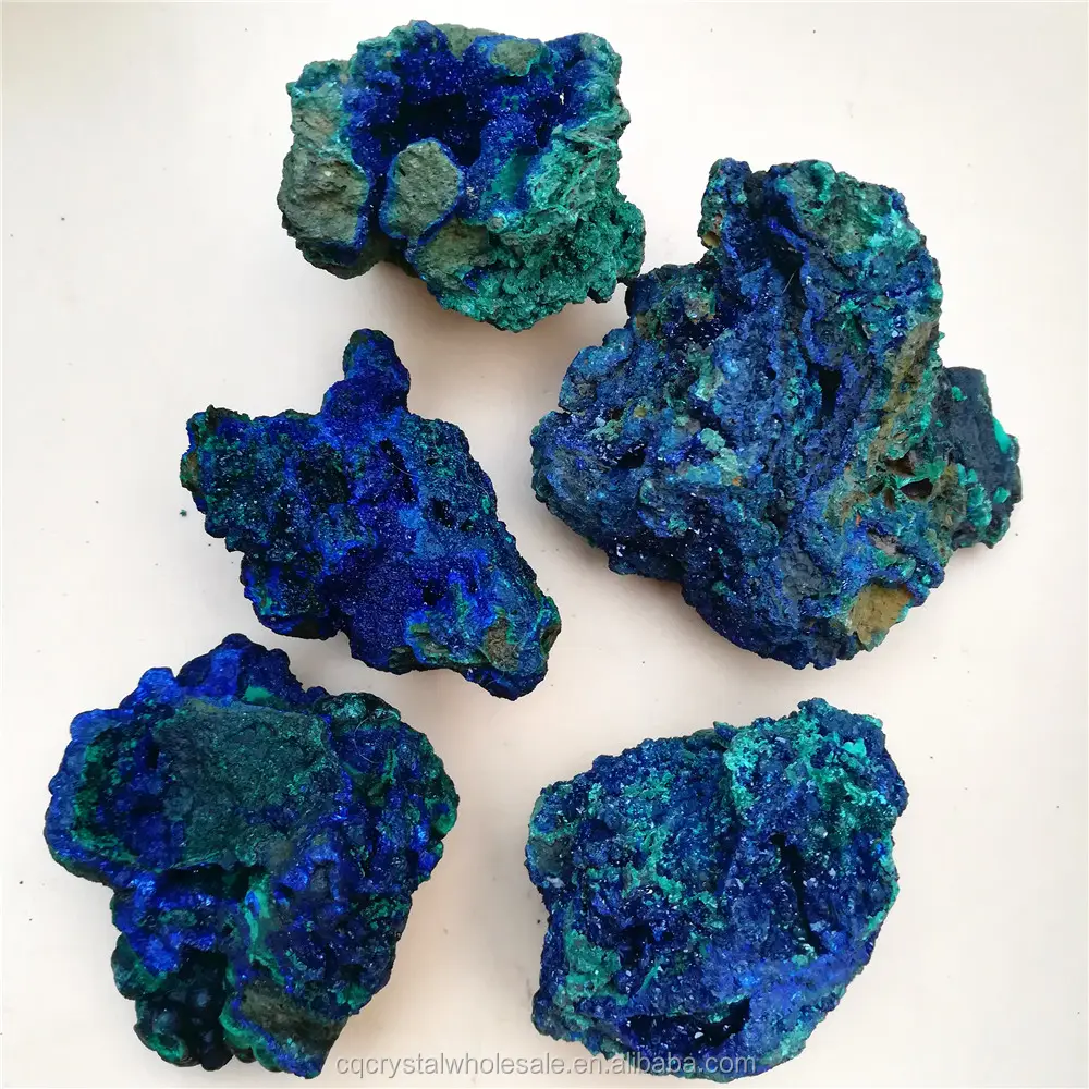 Лидер продаж 2017, Натуральный Необработанный азуритовый шероховатый драгоценный камень, минеральный образец синего малахита, образец азуритового кластера