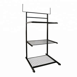 Kệ Trưng Bày Dây Lưới Kim Loại Tùy Chỉnh Kệ Sắt Góc Đứng Giá Pin Với Bảng Quảng Cáo - Product Image 2