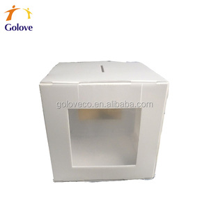 White corrugated PP voting box for Mexico election
