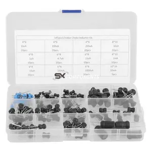 ชุดตัวเหนี่ยวนำโช้ค12ค่า10uH-10mH 145ชิ้นชุดคละแบบ