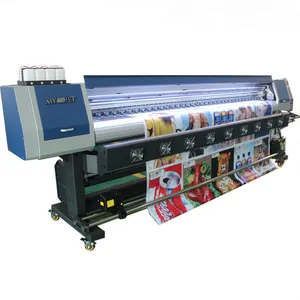 중국 큰 체재 인쇄 기계 10ft Eco 용해력이 있는 인쇄 기계 디지털 방식으로 코드 기치 인쇄기