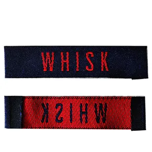 Wholesale private woven label for cloth and jeans in china