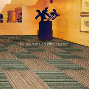 Suelo de fibra PP, baldosas de alfombra comercial de PVC, 50x50, alfombra autoadhesiva para oficina, baldosas de alfombra cuadrada - Product Image 6