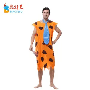 Disfraces de cosplay para adultos de fred flintstone, hombre primitivo