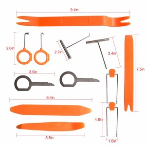 Strumenti di riparazione auto Super <span class=keywords><strong>PDR</strong></span> 12 pz/set autoradio Audio porta Clip pannello kit di rimozione per strumenti di riparazione auto - Product Image 3