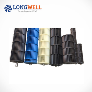 Longwell ใบพัดลม12V ใบพัดม่านอากาศใบพัดพลาสติก AC DC พัดลมไหลแบบไขว้