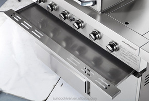 Parrilla de <span class=keywords><strong>gas</strong></span> integrada para barbacoa, 4 quemadores - Product Image 5