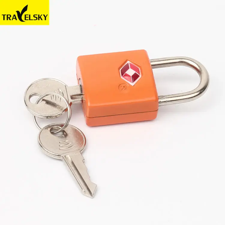 Travelsky Mini TSA Key Lock Custom Color And Logo Heavy Duty Travel Zinc Alloy Lock Customized TSA Luggage Padlock