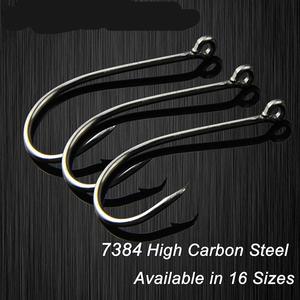 100pcs/bag 7384 2X Strong Custom Offset Sport Circle <strong>Hooks</strong> <strong>Black</strong> High Carbon Steel Octopus Saltwater Fishing <strong>Hooks</strong> - Product Image 5