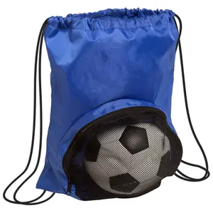 Cheap Promotion Multiple Colors Sports Soccer Basketball Foldable Lightweight Worldcup Gift Football Drawstring Bag