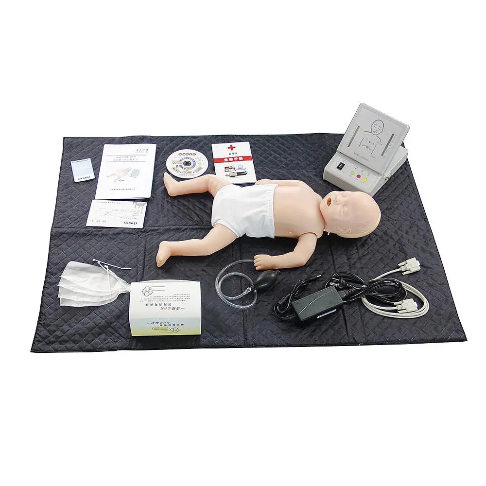 Maniquí de entrenamiento de CPR infantil avanzado de alta calidad, maniquí neonatal