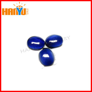 oval corte de cuentas de la joyería <span class=keywords><strong>azul</strong></span> corindón plana cabujón de zafiro <span class=keywords><strong>azul</strong></span> piedra - Product Image 1