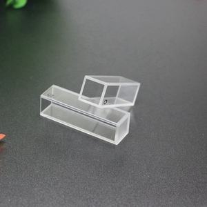 10mm comprimento do caminho de luz pathway ou cuveta de quartzo fundida transparente em todos os lados tampa quadrada - Product Image 3
