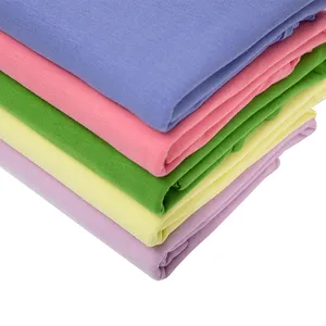 Tissu jersey de coton extensibles de couleur unie 60s, vente en gros, coton, pour t-shirts