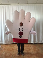 Costume de mascotte de grande taille blanc/Costumes de mascotte de vacances
