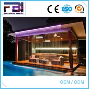 Uso dell'hotel RGB luci cascata piscina decorativa caduta cortina d'acqua fontane piscina perfetta atmosfera <span class=keywords><strong>in</strong></span> <span class=keywords><strong>pietra</strong></span> <span class=keywords><strong>giardino</strong></span> - Product Image 6