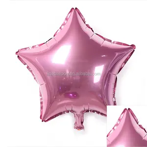 Dekorasi Acara Pesta Pernikahan Besar 5-Edge Bentuk Bintang Foil Mylar Globos untuk Buket Balon Helium Langit
