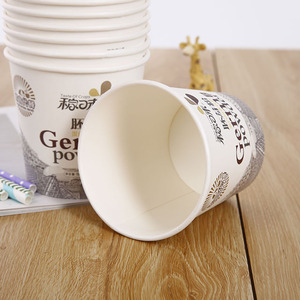 Taza de papel desechable para <span class=keywords><strong>yogurt</strong></span>, embalaje para helados, 4oz - Product Image 4