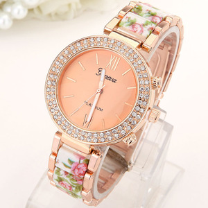 Donne <span class=keywords><strong>Orologio</strong></span> d'<span class=keywords><strong>oro</strong></span> di Lusso di Marca Ginevra del Quarzo Delle Signore-Guardare I Regali signore fancy <span class=keywords><strong>oro</strong></span> geneva watch - Product Image 2